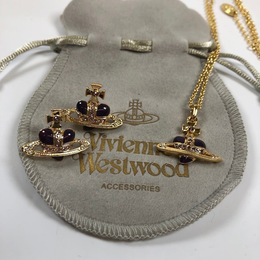 ■【買取まねきや】ヴィヴィアンウエストウッド Vivienne Westwood ネックレス ピアス 計2点■の画像1