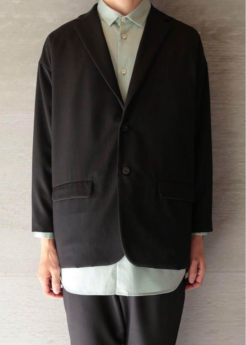 dulcamara よそいきジャケット+パンツ　セットアップ黒　ブラック　0