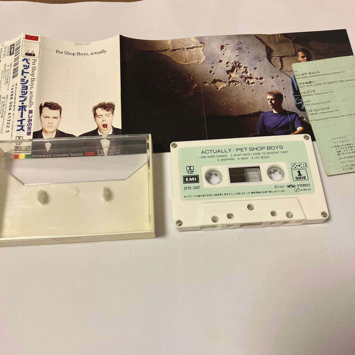 【国内盤洋楽カセットテープ】ペット・ショップ・ボーイズ／哀しみの天使／1987年当時物／歌詞カード付き／カセットテープ、 CD多数出品中の画像3