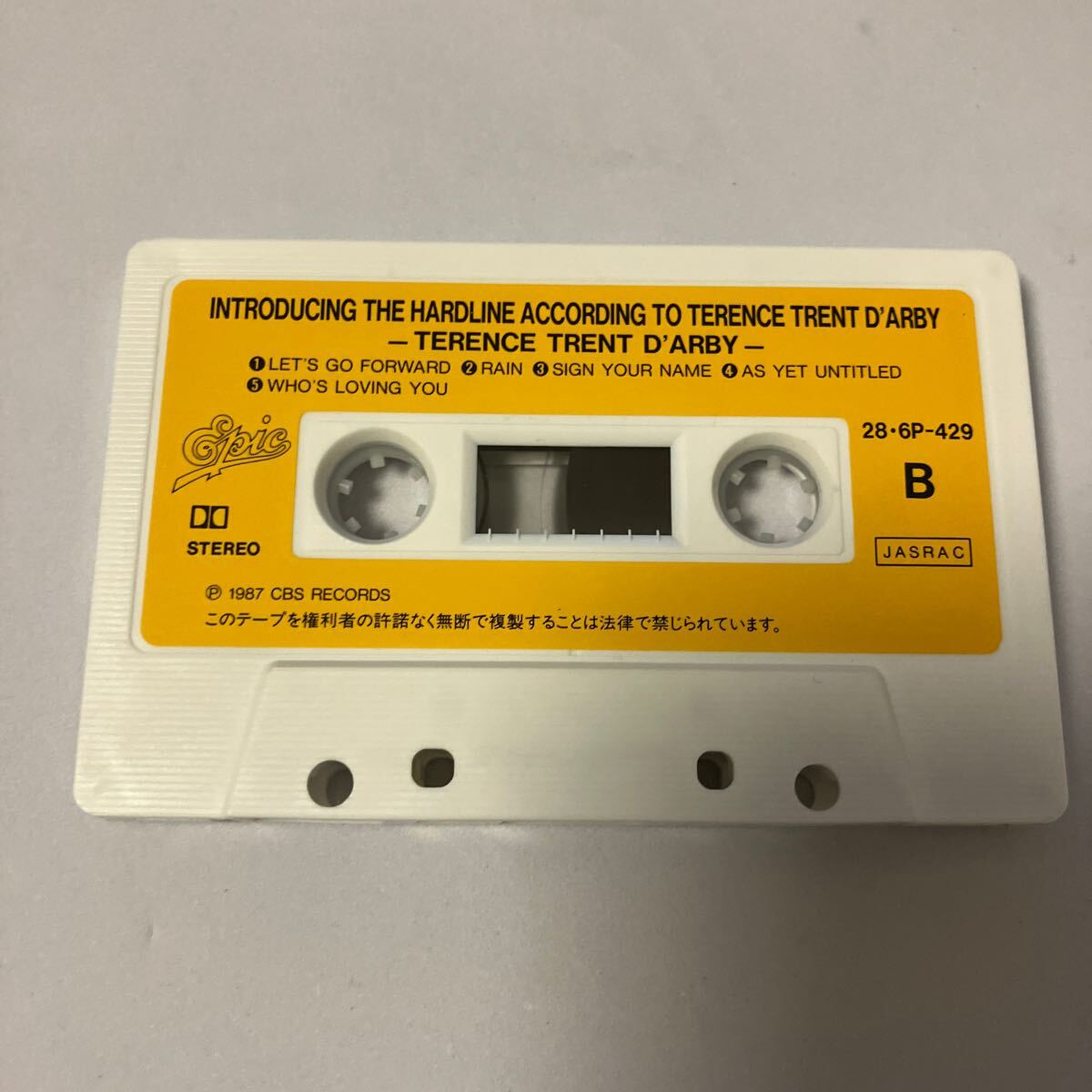 【国内盤洋楽カセットテープ】テレンス・トレント・ダービー／1987年当時物／歌詞カード付き／カセットテープ、CD多数出品中_画像6