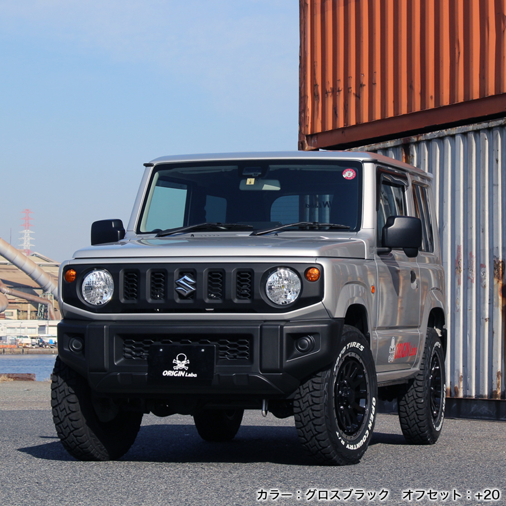 MUD-ZEUS Jimny 16インチ 5.5J -20 グロスブラック＆リムポリッシュ_画像8