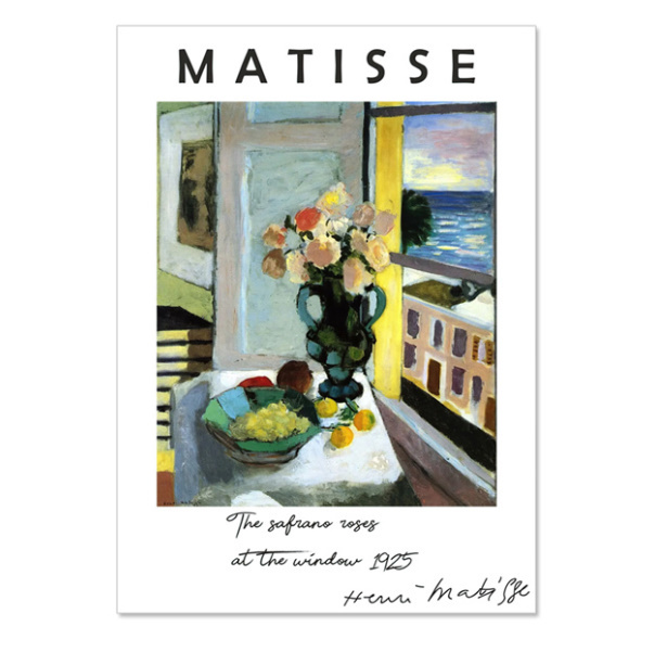  C727 アンリ・マティス アンリ・マチス Henri Matisse キャンバスアートポスター 50×70cm イラスト インテリア 雑貨 海外製 枠なし C_画像1