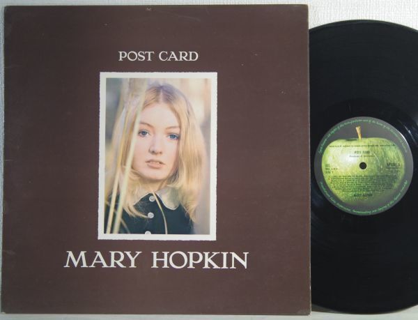 ◆MARY HOPKIN【POST CARD】UKオリジナル英国MONO盤◆希少?茶ブラウン系ジャケ◆Apple APCOR 5/マト１_画像1