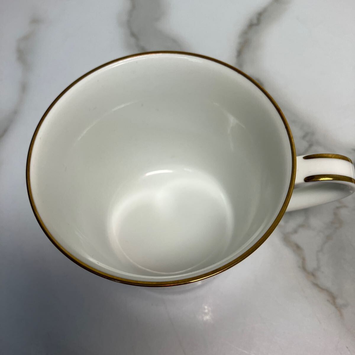 K2404-3080 Noritake BLAKLEY カップ&ソーサー スプーン付き 6客セット 本箱に書込あり 一部変色あり 未使用品 100サイズ梱包予定_画像6