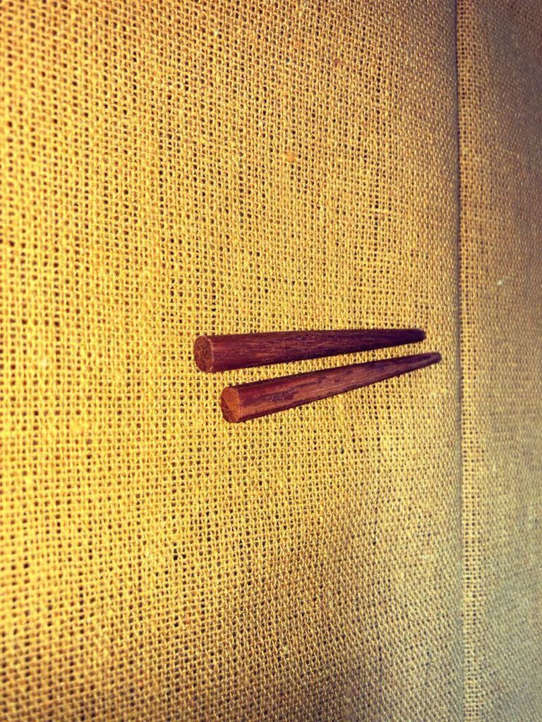 目釘 鉄木（極細タイプ）長さ約4.3cm ２本セットの画像2
