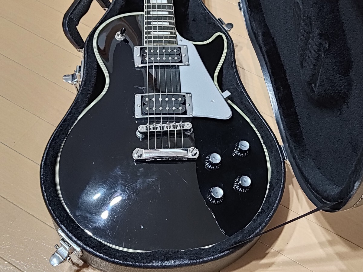 レスポール カスタム タイプ les paul custom ヘッド加工 Gロゴ ジョン・サイクス Gibson ギブソン ぼっちザ・ロック ブラックビューティーの画像4