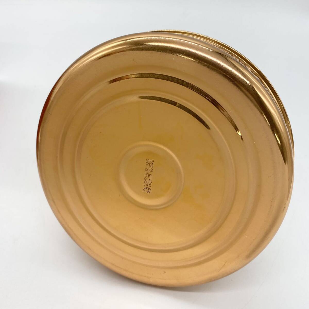 【未使用保管品】 COPPER 100 HOME WARE 鎚目入ケトル 1.5L 純銅 S-611Hの画像7