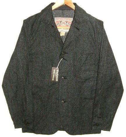  new goods CUSHMAN Cushman 1930\'s Vintage meat thickness cotton black car n blur - cloth coverall Work jacket (XL size / black )