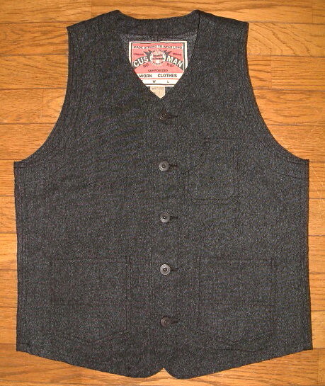  new goods CUSHMAN Cushman 1930\'s Vintage meat thickness cotton black car n blur - cloth Work the best (M size / black ) jacket shirt 