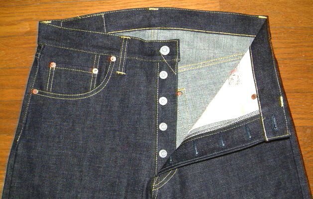 新品 CUSHMAN クッシュマン 1950年代 LEVIS 501xx bigE モデル 13.5oz インディゴデニム生地 ジーンズ (w34インチ) リーバイス 501 ビッグE_画像6