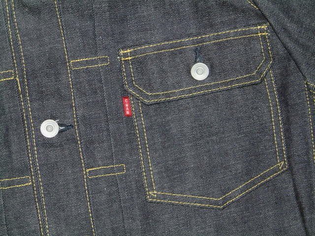  new goods CUSHMAN Cushman 1950\'s 13.5oz indigo Denim cloth Levi's LEVIS 2nd Second model 507XX Denim jacket (L size )