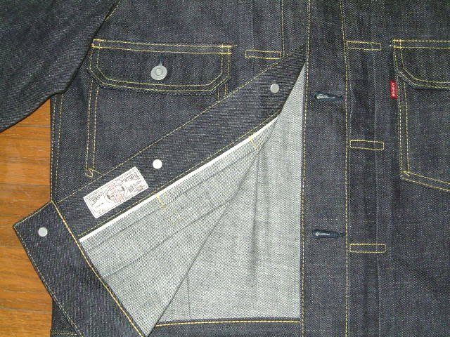  new goods CUSHMAN Cushman 1950\'s 13.5oz indigo Denim cloth Levi's LEVIS 2nd Second model 507XX Denim jacket (L size )