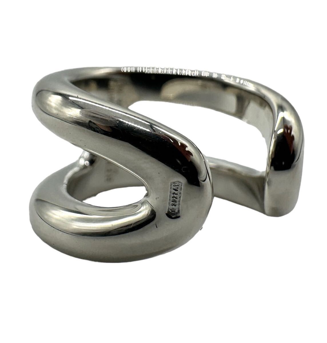 [ прекрасный товар ]HERMES Hermes мужской mozPM кольцо кольцо серебряный 925 Vintage 52 номер 