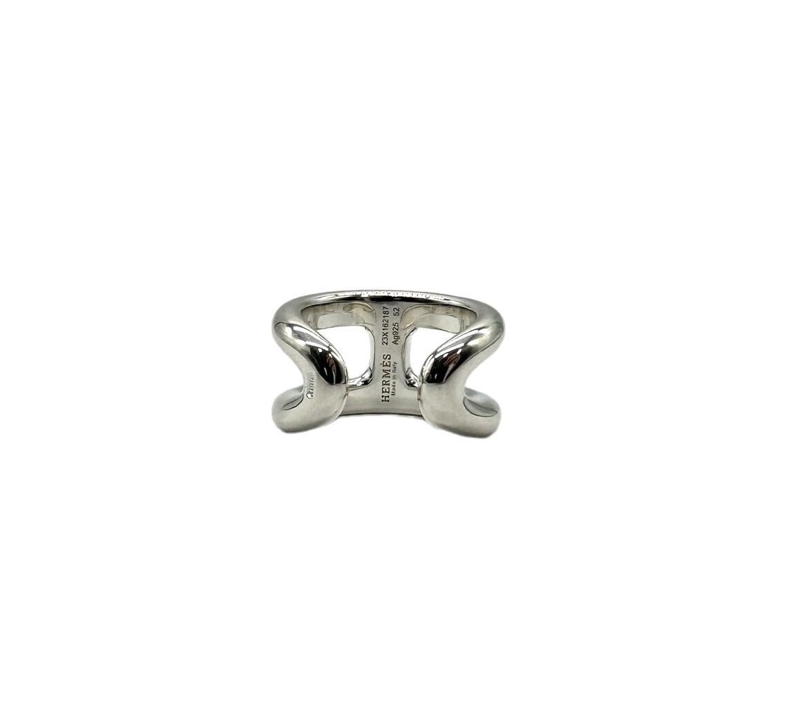 [ прекрасный товар ]HERMES Hermes мужской mozPM кольцо кольцо серебряный 925 Vintage 52 номер 