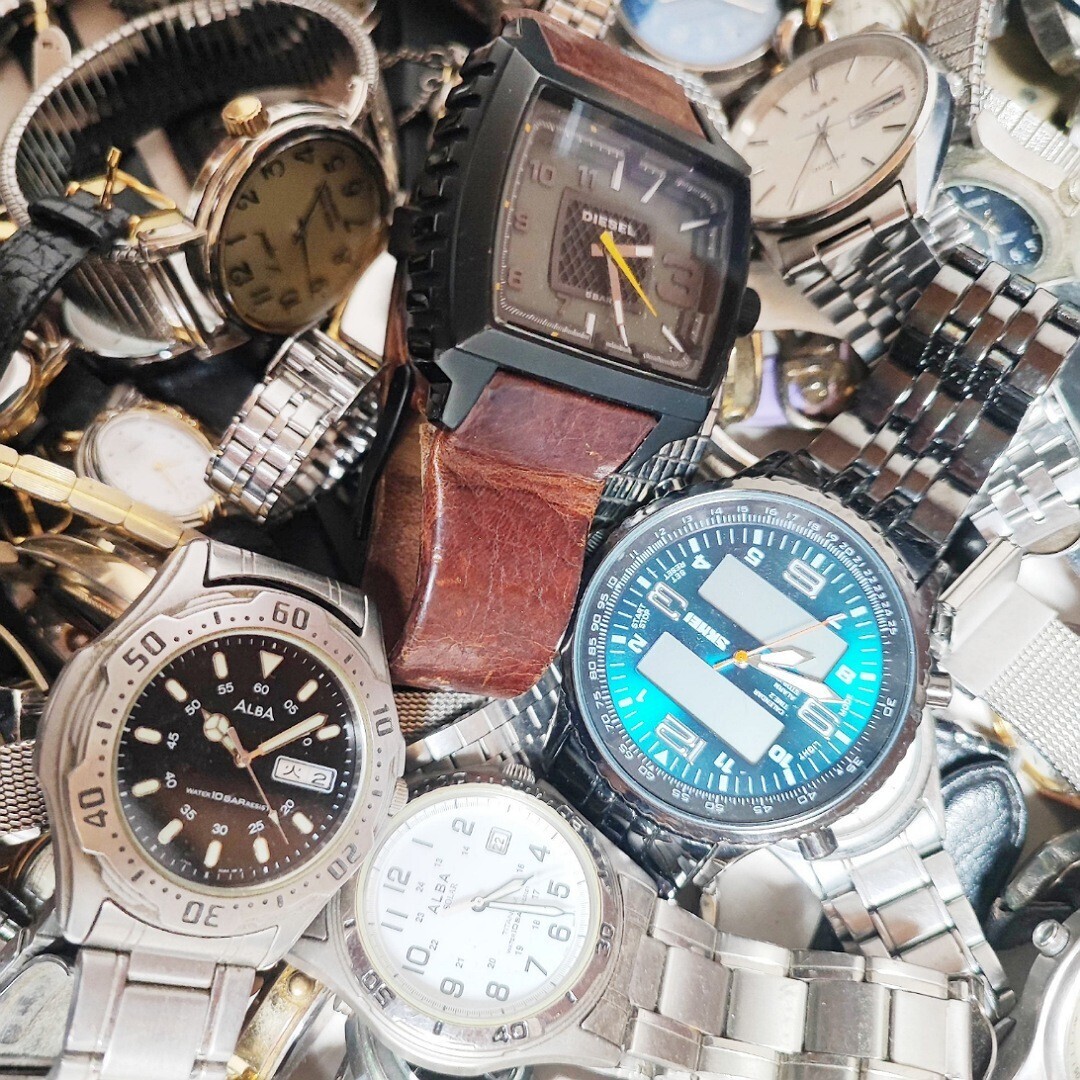 TISSOT TECHNOS CASIO SEIKO など 約200本 まとめて メンズレディース腕時計 大量 セット kg本点個 ジャンク X02 の画像6