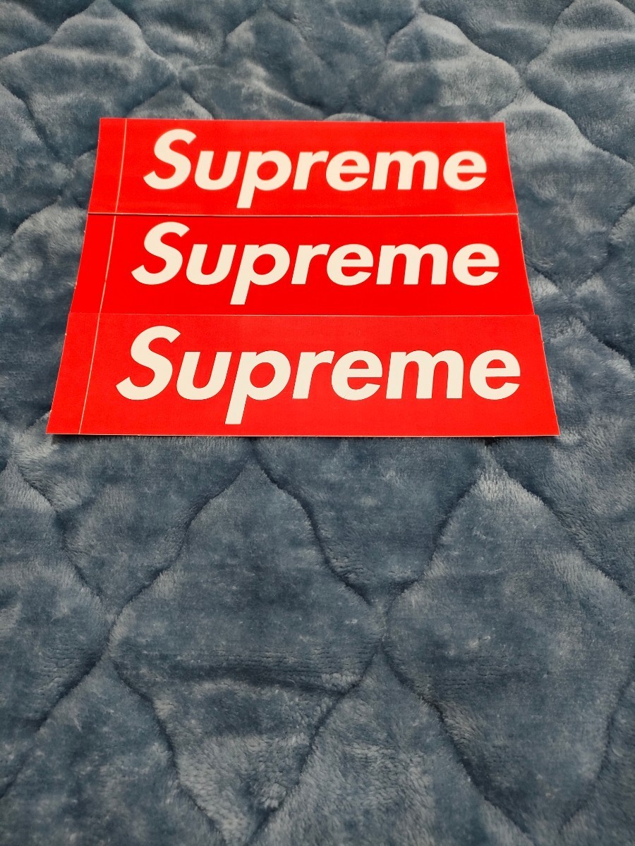 【新品】【3枚売り】 SUPREME シュプリーム BOX LOGO STICKER ステッカー ボックスロゴ RED 赤色 3枚 セット販売 新品未使用の画像1