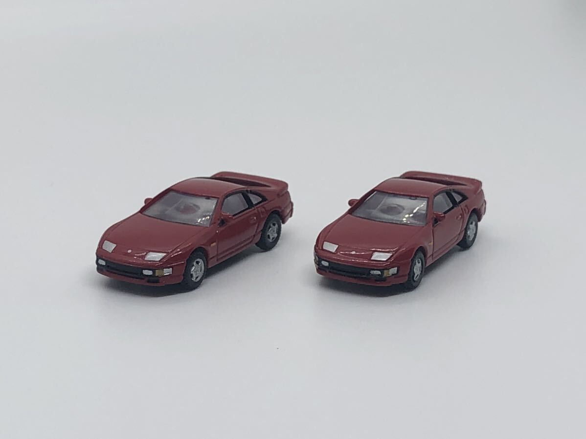 1円スタート 1／150 tomytec カーコレクション フェアレディーZ ヒストリー 品番51 300ZX 赤 ２台 ミニカー の画像1