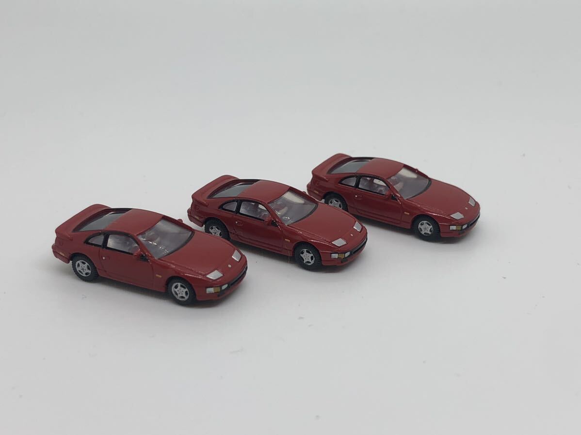 1円スタート tomytecカーコレクション フェアレディZヒストリー 品番51 日産 300ZX 赤 3台 ミニカー Nゲージ の画像2