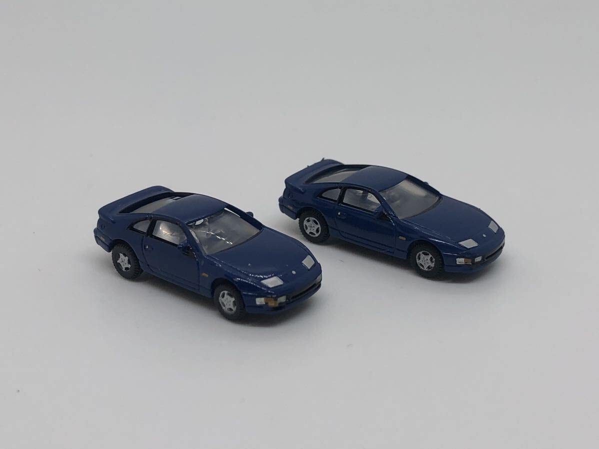 1円スタート tomytecカーコレクション フェアレディZヒストリー 品番52 日産 300ZX ブルー 2台 ミニカー Nゲージ の画像2