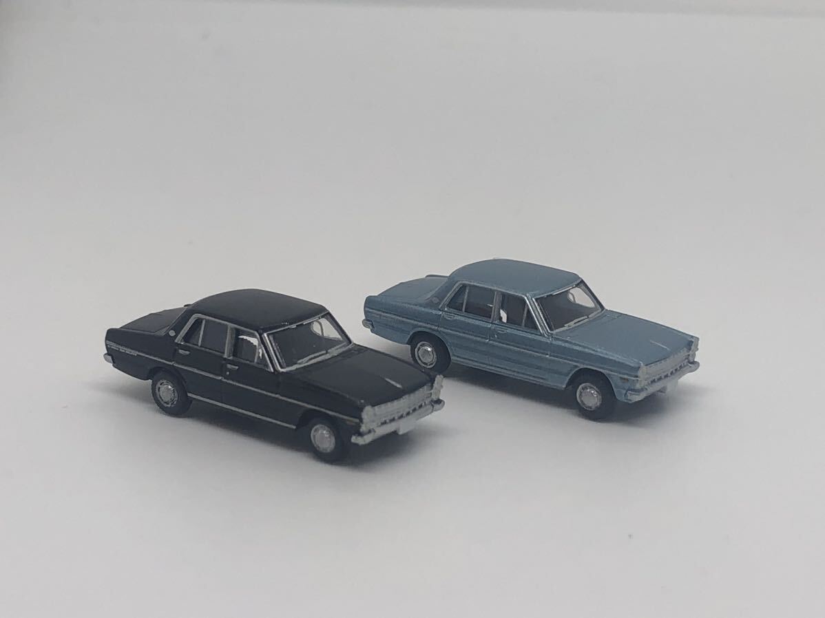 1 jpy start tomytec car collection vol10 new old high class sedan compilation product number 145*146 Nissan Gloria minicar N gauge 