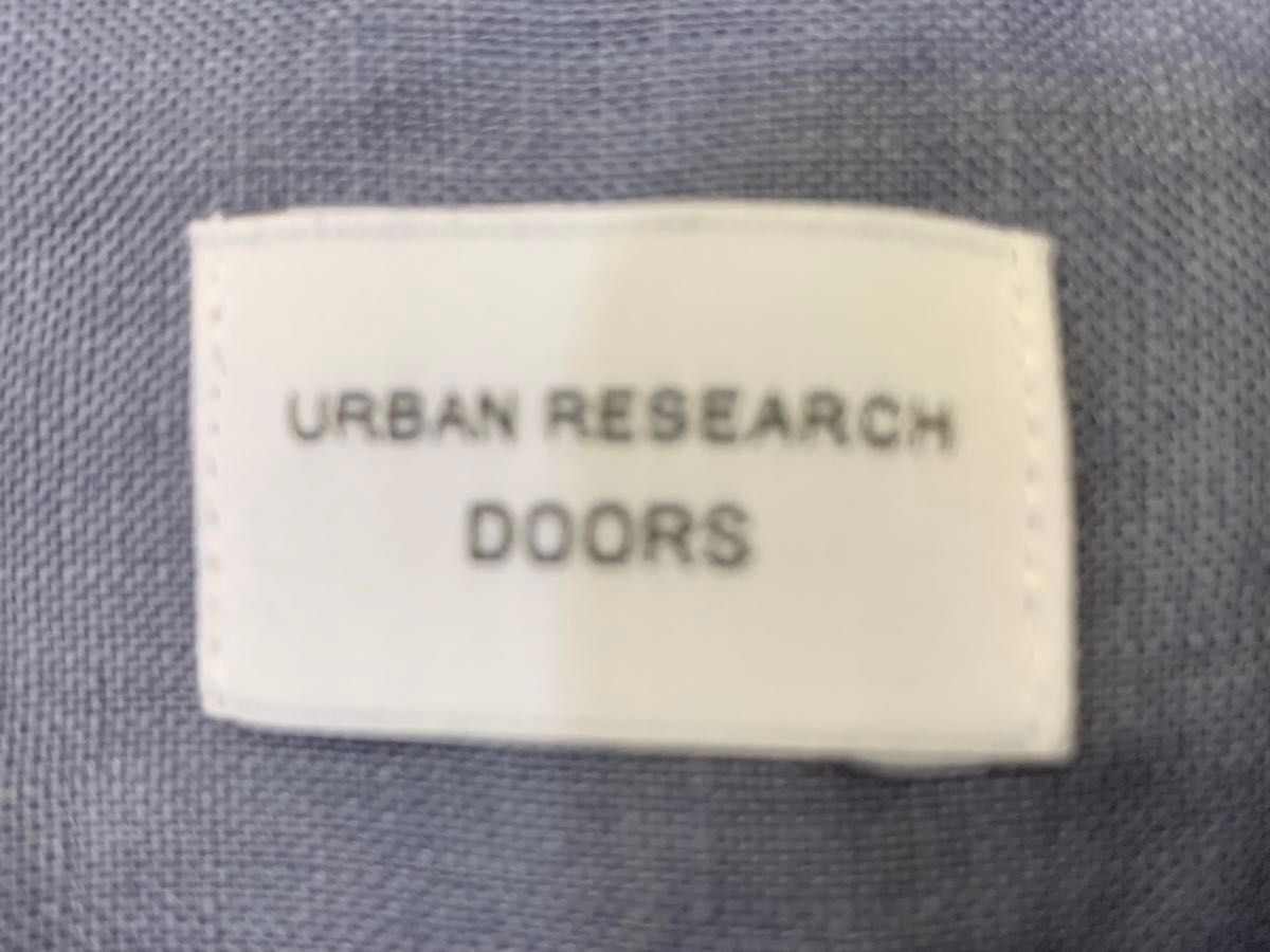 アーバンリサーチドアーズ　URBAN RESEARCH DOORS リネンプルオーバー　麻 ノーカラー　ノースリーブ