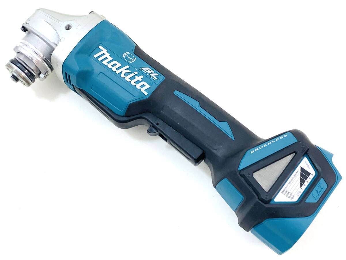 中古品■マキタ(Makita) 18V 100mm ディスクグラインダ パドルスイッチ ブレーキ付 本体のみ (バッテリー・充電器・ケース別売り) GA418DZ_画像2