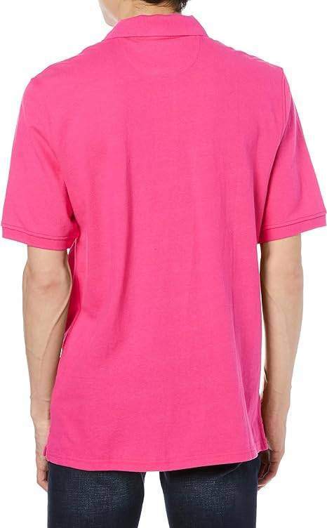 新品■Amazon Essentials ポロシャツ コットンピケ レギュラーフィット メンズ ホットピンク L (日本サイズXL相当)_画像2
