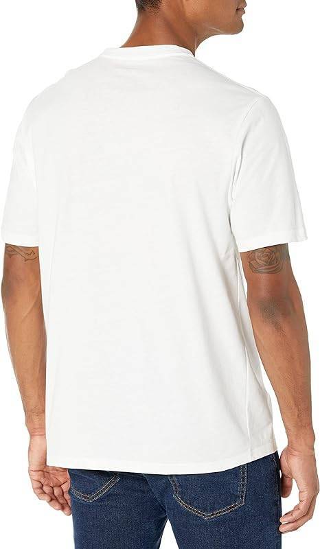 新品■Amazon Essentials 2枚組 Tシャツ クルーネック レギュラーフィット 半袖 ポケット付き メンズ ホワイト S (日本サイズM相当)_画像3