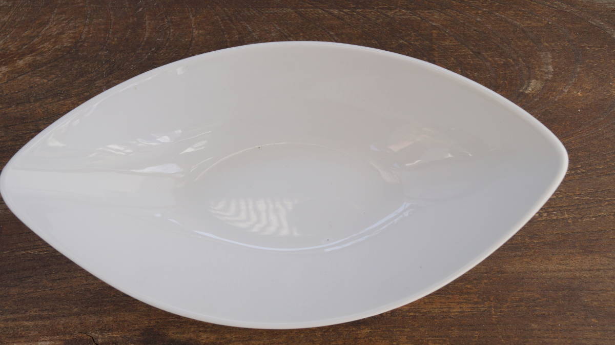 白い食器30.0cm ディープ カヌーボウル ５枚セット 舟形 カレー皿 パスタ皿 カフェ 白 ポーセラーツ 業務用 の画像4