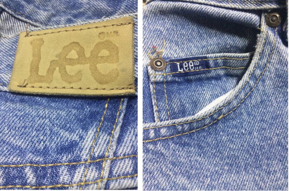 90\'s USA производства Lee Lee 305 конический Denim брюки женский б/у одежда American Casual Vintage Old джинсы ji- хлеб 