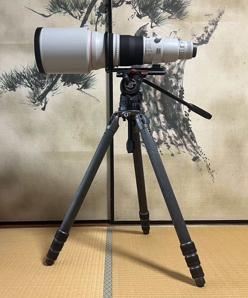 【未使用に近い 美品】キャノン EF600 F4L IS II USM GITZO 5型三脚 ヘッド アダプター ロングプレート セット 単焦点 超望遠の画像1