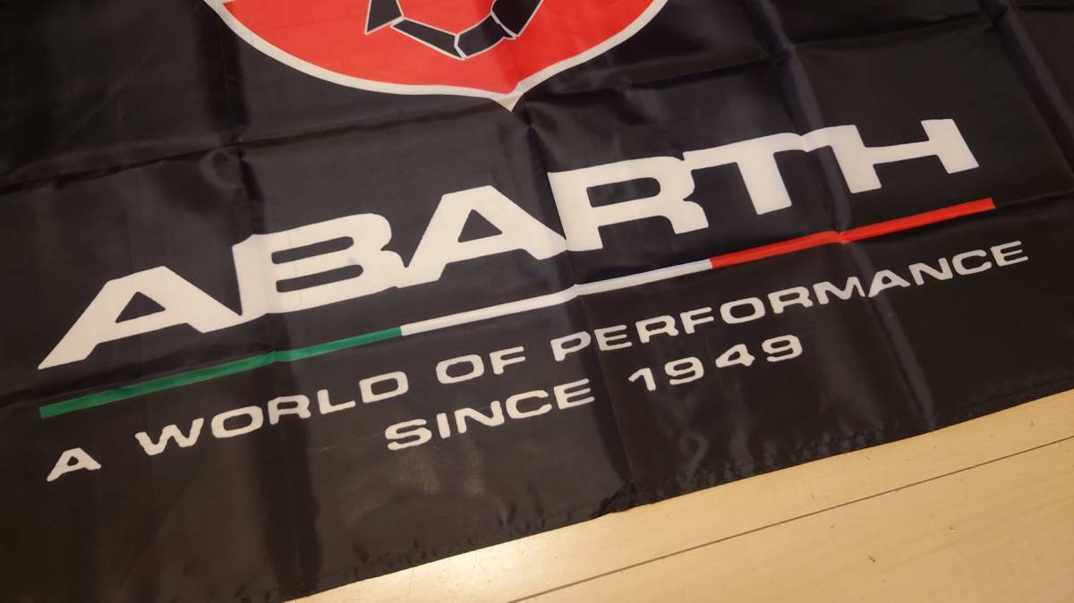 ABARTH　アバルト 特大 バナー フラッグ 旗 FIAT 500　スパイダー　595_画像2
