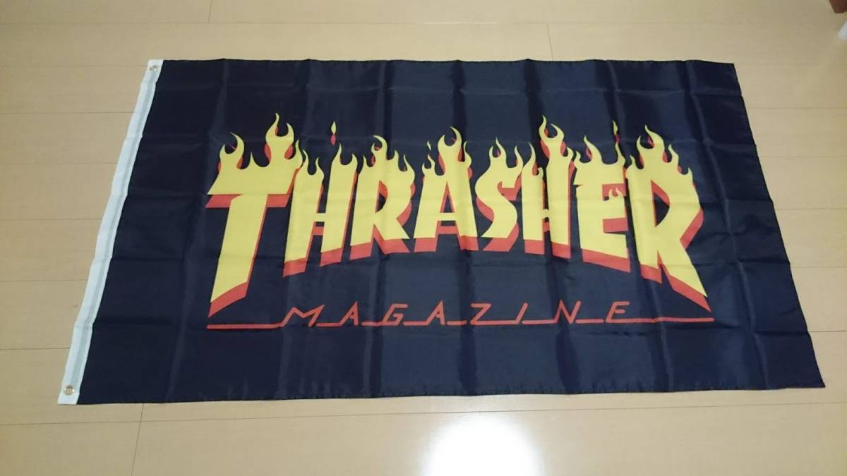 THRASHERスラッシャー　フラッグ　バナー　小　60cm×90cm　新品未使用　　サンタクルーズ　パウエルゾーラック _画像1