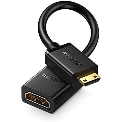 ★商品ディスプレイの長さ:20 センチメートル★ mini hdmi to hdmi 変換アダプター hdmi ケーブル ハイスピード ミニ Mini オスメス_画像1