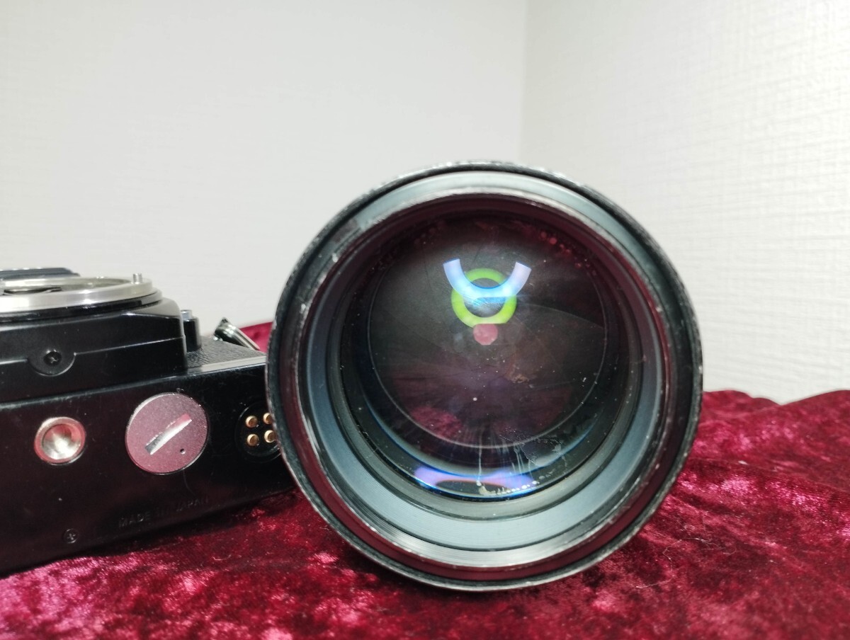 【委託品】 Nikon FE2＋Ai NIKKOR 105mm f1.8 フィルムカメラ レンズ付き シャッターOK 速度変化有り ニコン一眼レフ 1円スタート売り切り_画像9