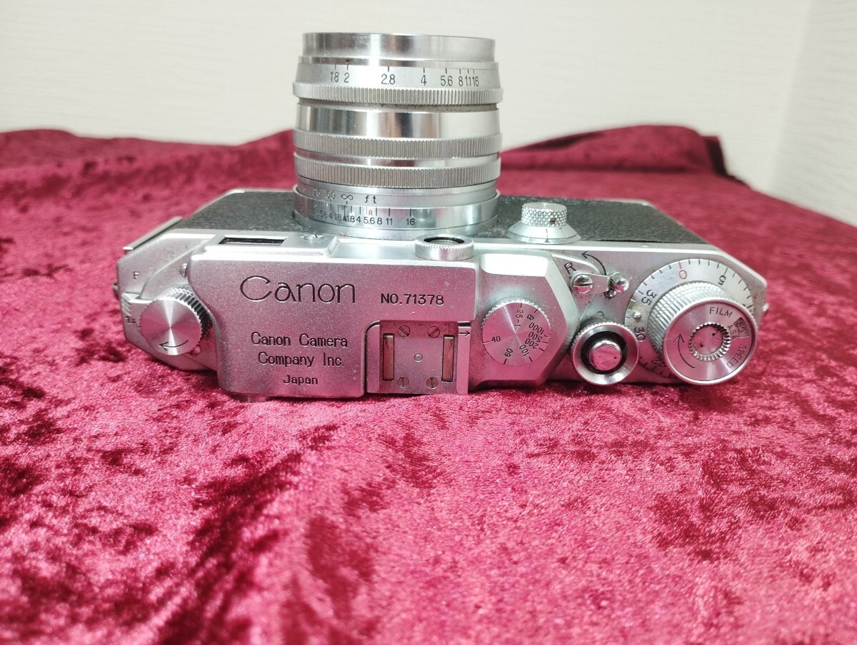 【委託品】 Canon レンジファインダー フィルムカメラ Lマウント50mm 1.8 レンズ付 シャッターOK 速度変化有り キャノン 1円スタート売