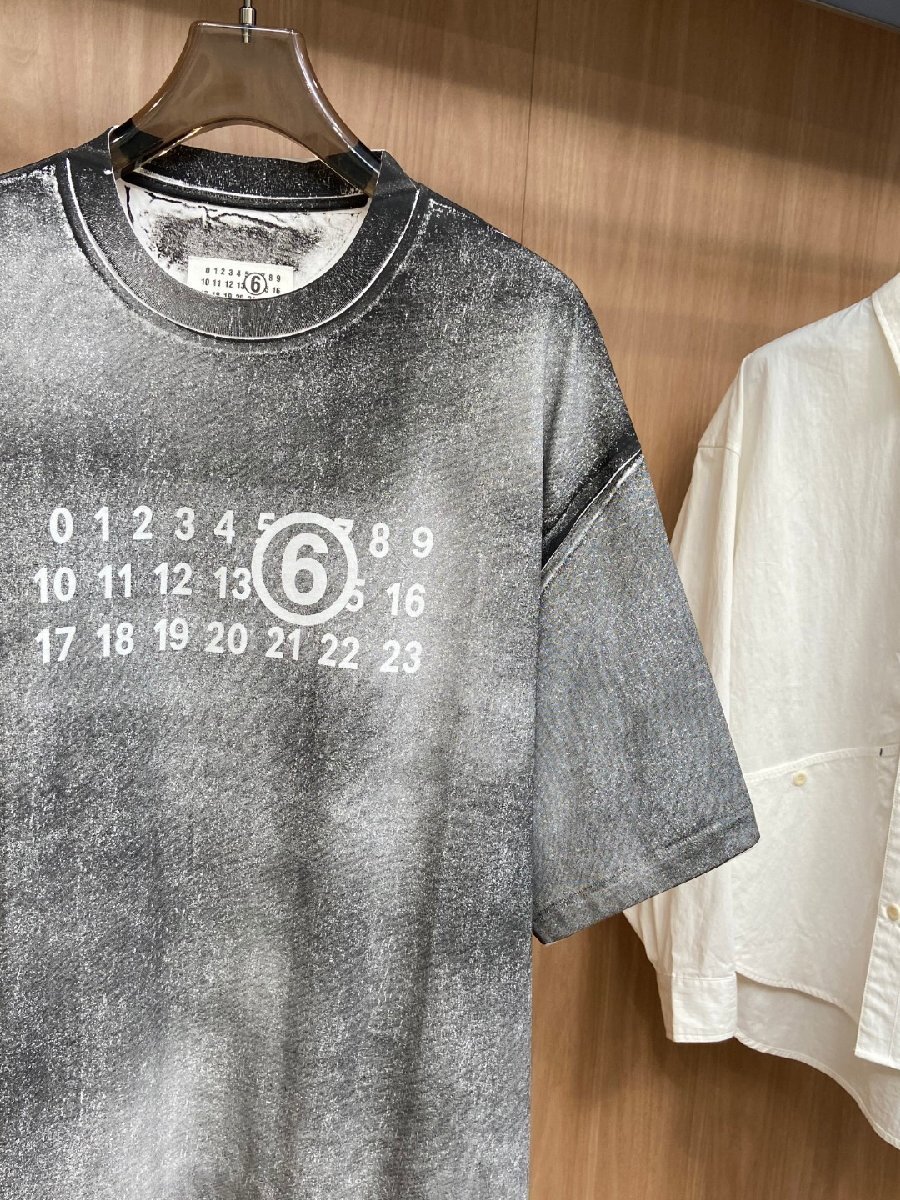 送料無料 Maison Margiela マルタンマルジェラ メンズ Tシャツ 半袖 数字ロゴ トレロ風 S-XL サイズ選択可能 4111の画像3