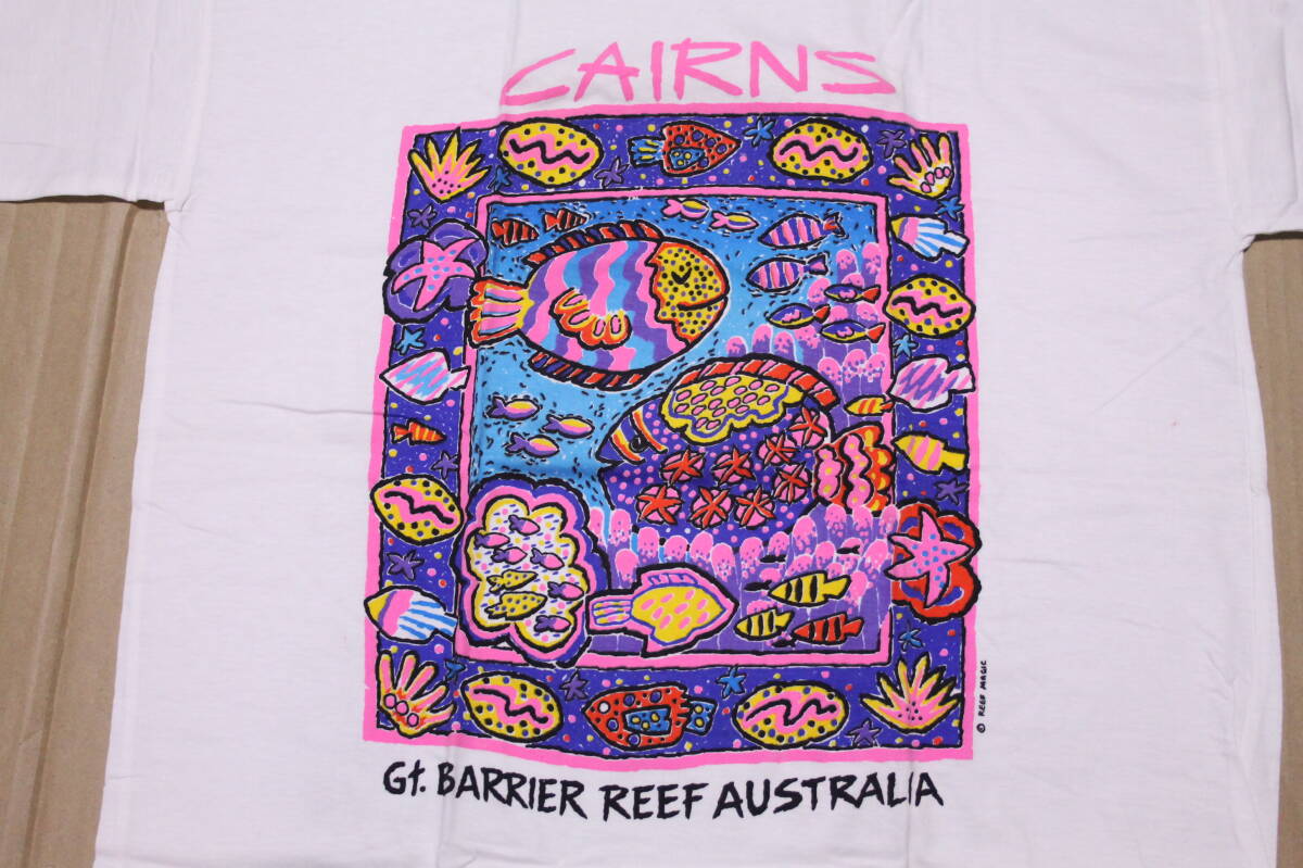 ★Great Barrier Reef グレート バリア リーフ Tシャツ 80s サイズL_画像4