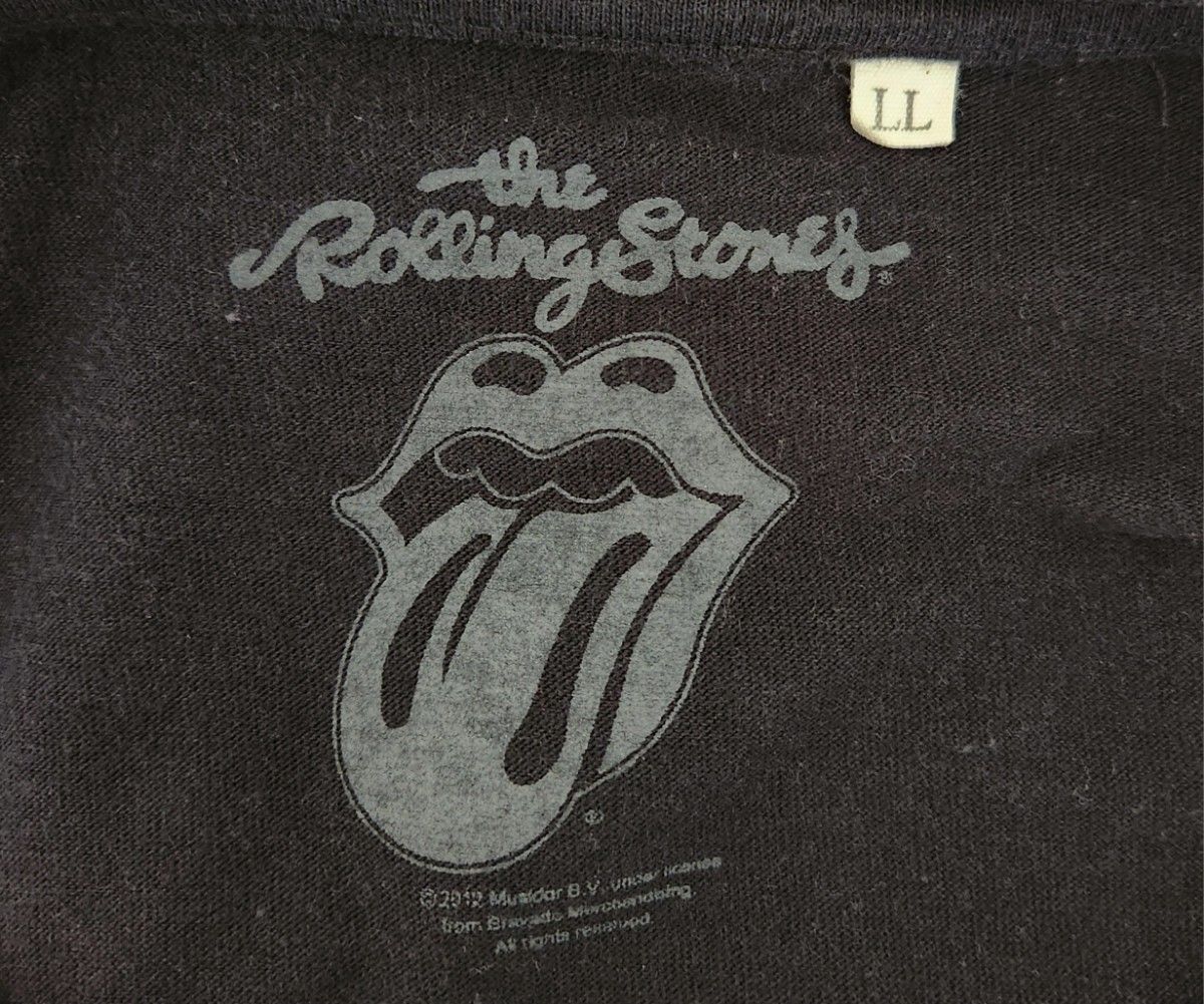 The Rolling Stones ローリングストーンズ  ロンT 長袖Tシャツ バンドTシャツ ブラック 黒 XL 古着