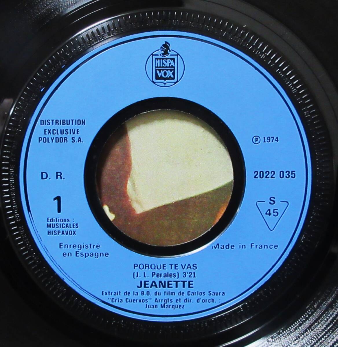 7\'\'EP rare!. the first . original OST [kalas. breeding ] Janet Jeanette/ you . provide ... from /1976 year /HISPA VOX/2022 035