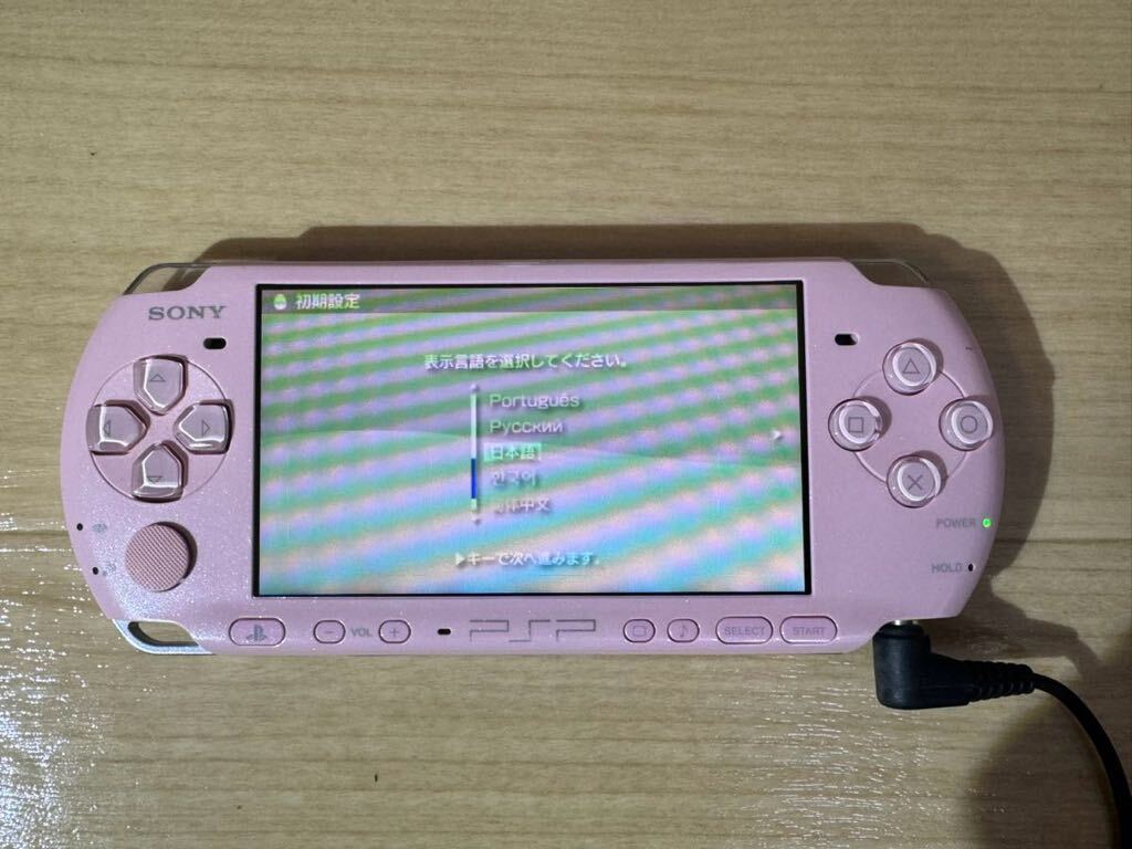 SONY PSP SCPH-3000 ピンク　ゲーム 数本　海外GTAあり_画像8