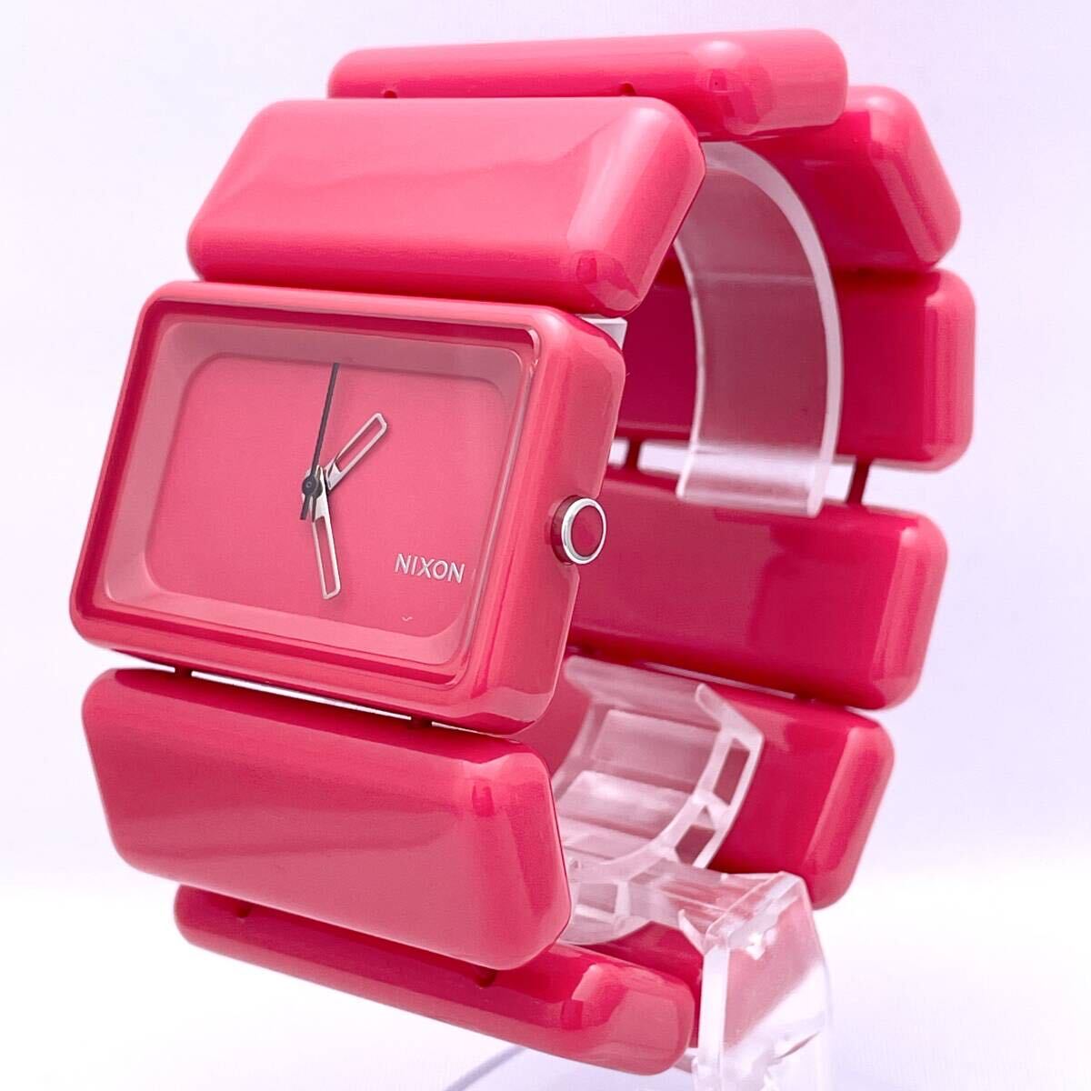 NIXON Nixon THE VEGA наручные часы часы кварц quartz браслет модель розовый персик PINK P234