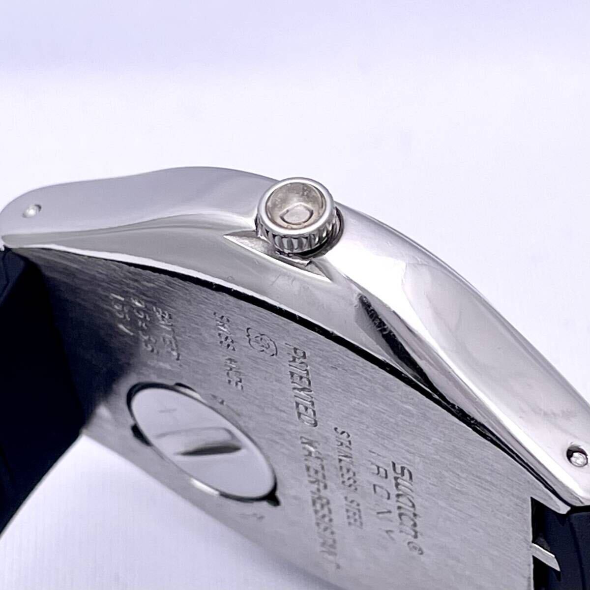 SWATCH スウォッチ IRONY アイロニー 腕時計 ウォッチ クォーツ quartz デイデイト SWISS MADE スイス製 銀 シルバー P258