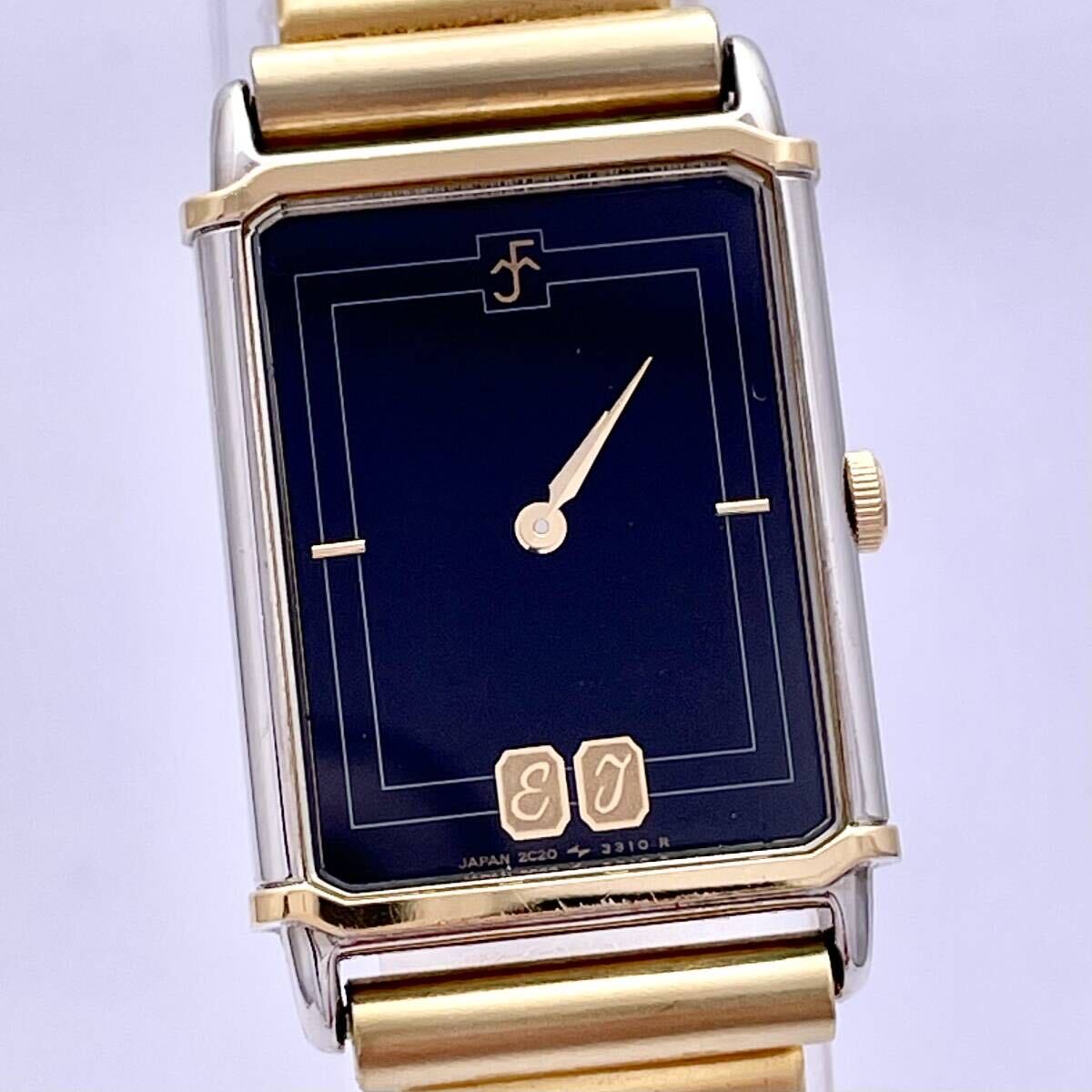 SEIKO セイコー 2C20-5910 べっ甲風 腕時計 ウォッチ クォーツ quartz 金 ゴールド 銀 シルバー P352_画像4