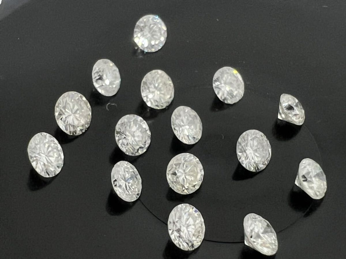 k1★15点 合計約1.36ct★ 天然 ダイヤモンド ルース 最落なし メレダイヤ おまとめ 宝石 jewelry_画像7