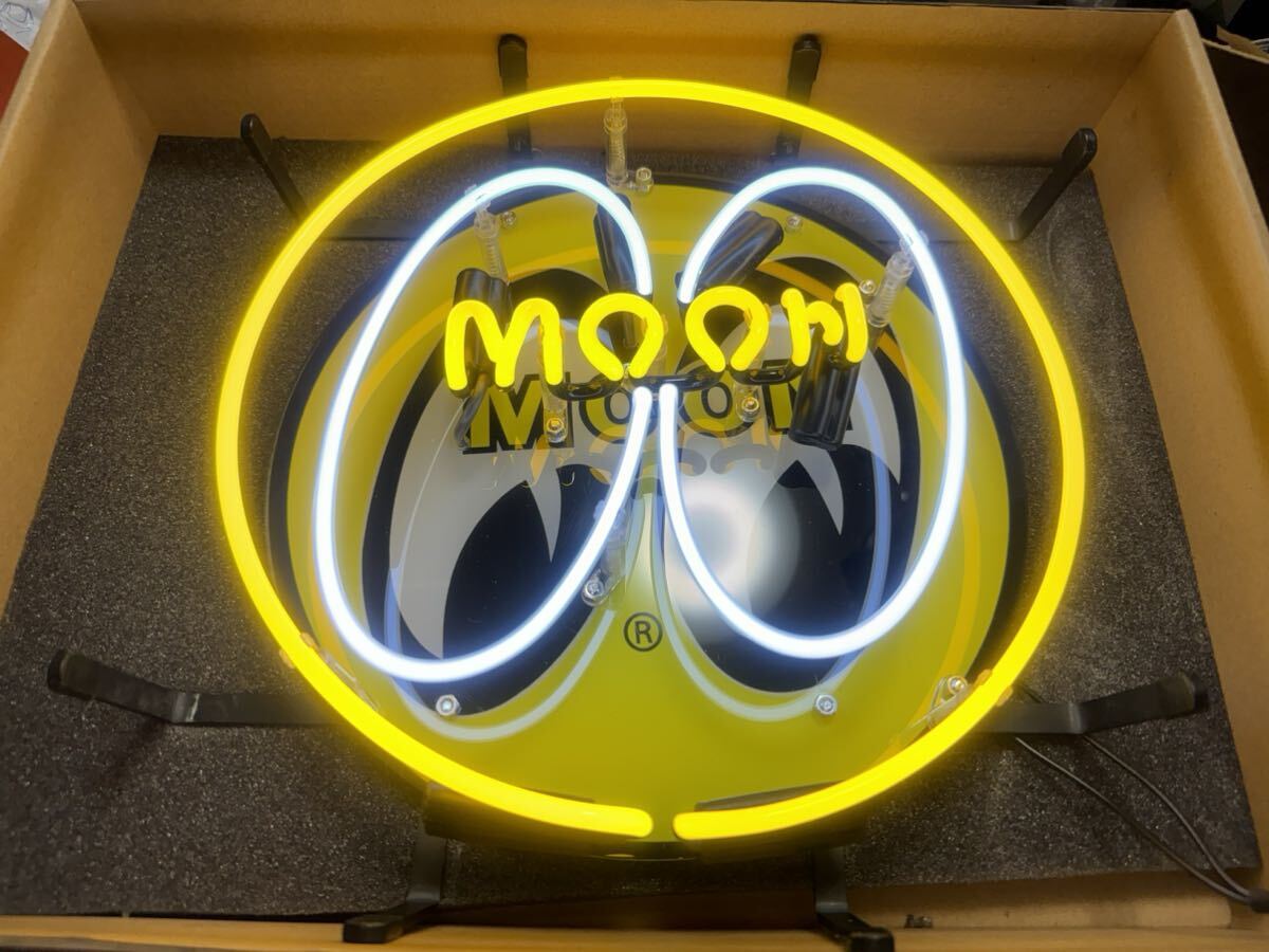 レア!! Moon eyes ムーンアイズ ネオンサイン Neon sign ネオン管 ネオン看板 世田谷ベース アメリカン雑貨 アメリカンダイナー雑貨 の画像2