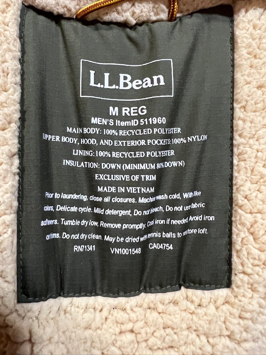 L.L.Bean DOWNTEK ダウンコート PERTEX M エルエルビーン ダウンジャケットの画像5