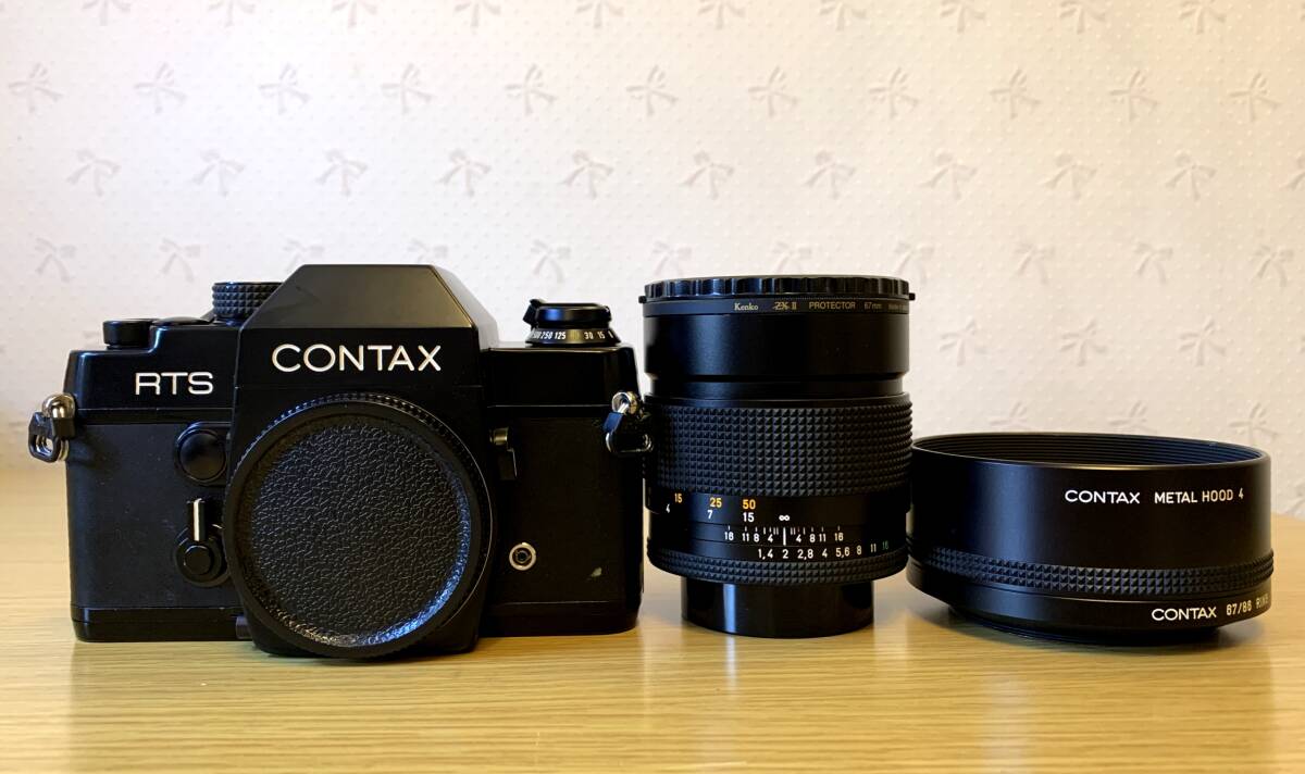 CONTAX RTS Carl Zeiss Planar T* 85mm F1.4 (MM) METAL HOOD 4 + 67/86 RING 【送料無料】コンタックス プラナー ヤシカの画像2