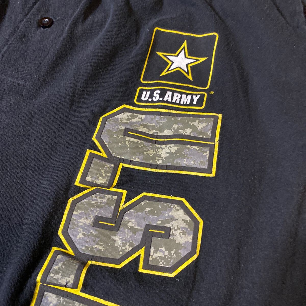 U.S.ARMY 薄手スウェットパンツ ブラック系 サイズL 古着_画像6