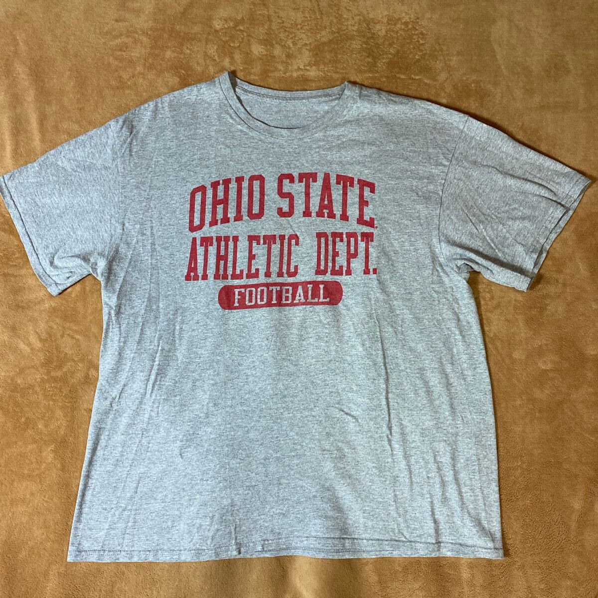 OHIO STATE 半袖Tシャツ グレー系 古着_画像1